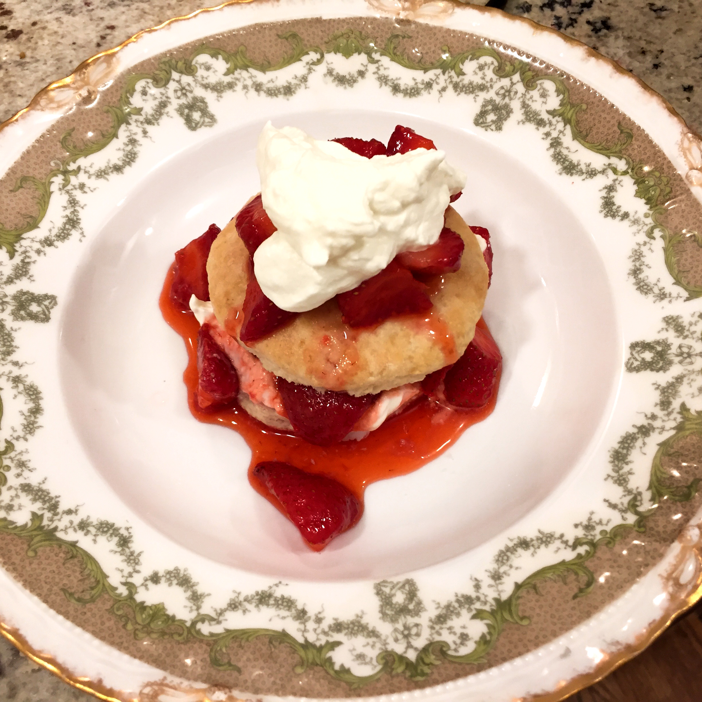 Old-Fashioned Strawberry Shortcake with Sweet Biscuit